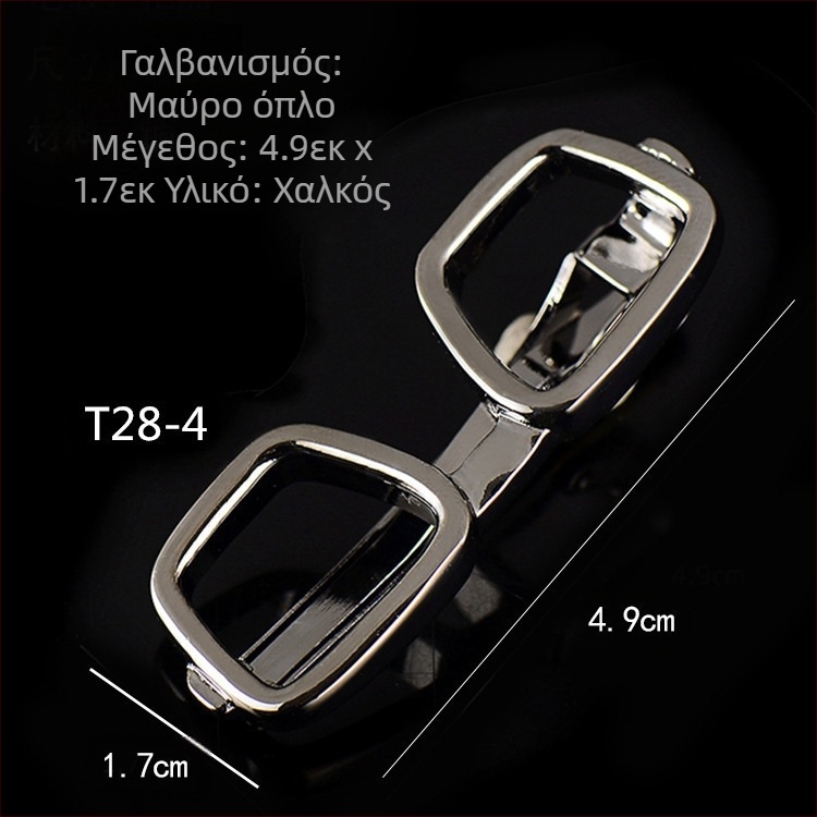 Ανδρικό κλιπ γραβάτας με μαύρο όπλο, απλό κλιπ γραβάτας, σχήμα άγκυρας σωλήνα, κορεατικό στυλ, κλιπ γραβάτας από χαλκό