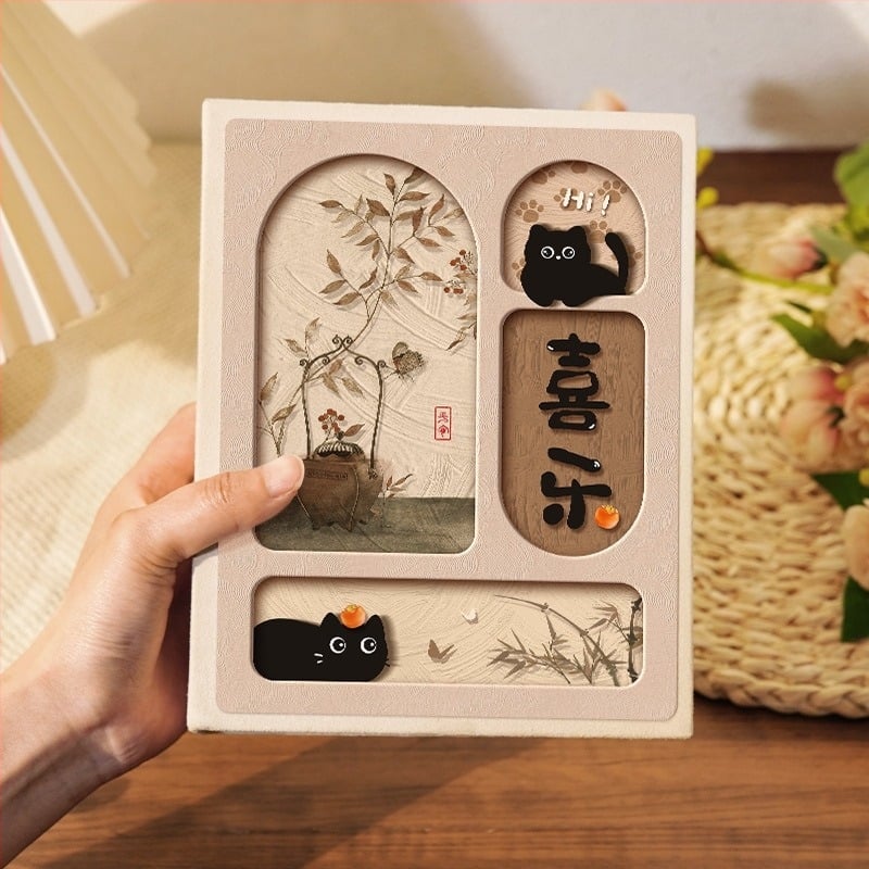 Μικρό άλμπουμ φωτογραφιών κινέζικου τύπου, αναμνηστικό άλμπουμ μεγάλης χωρητικότητας με ένθετα, Polaroid 5 ιντσών, 6 ιντσών, 7 ιντσών, οικογενειακό άλμπουμ ανάπτυξης μωρού 3 ιντσών