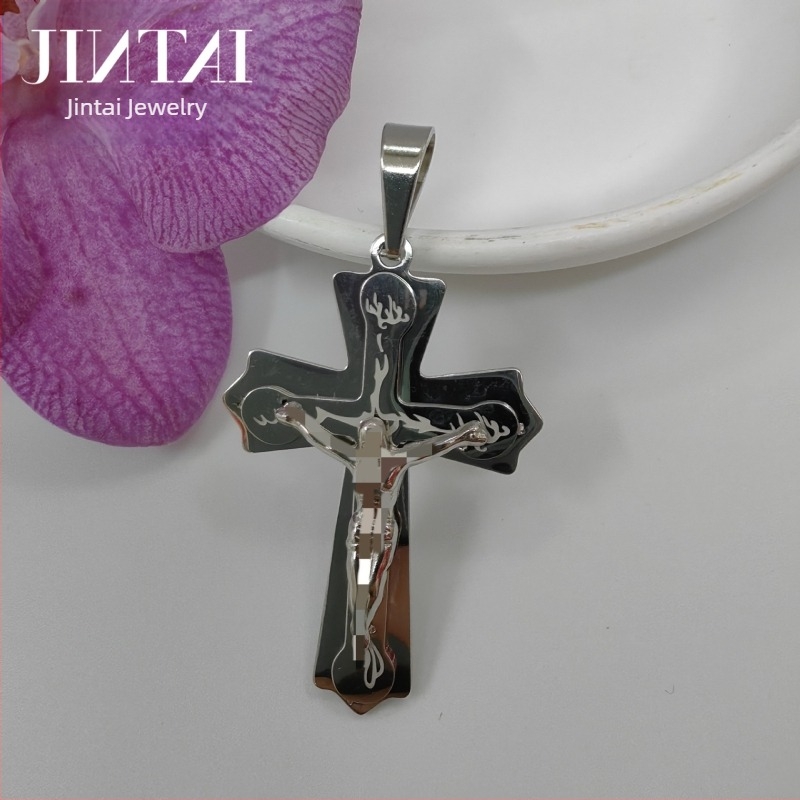 Άμεσες πωλήσεις εργοστασίων Amazon Aliexpress Ευρωπαϊκή και αμερικανική νέα μοντέρνα ανδρική κολιέ τιτανίου χάλυβα μενταγιόν από ανοξείδωτο χάλυβα