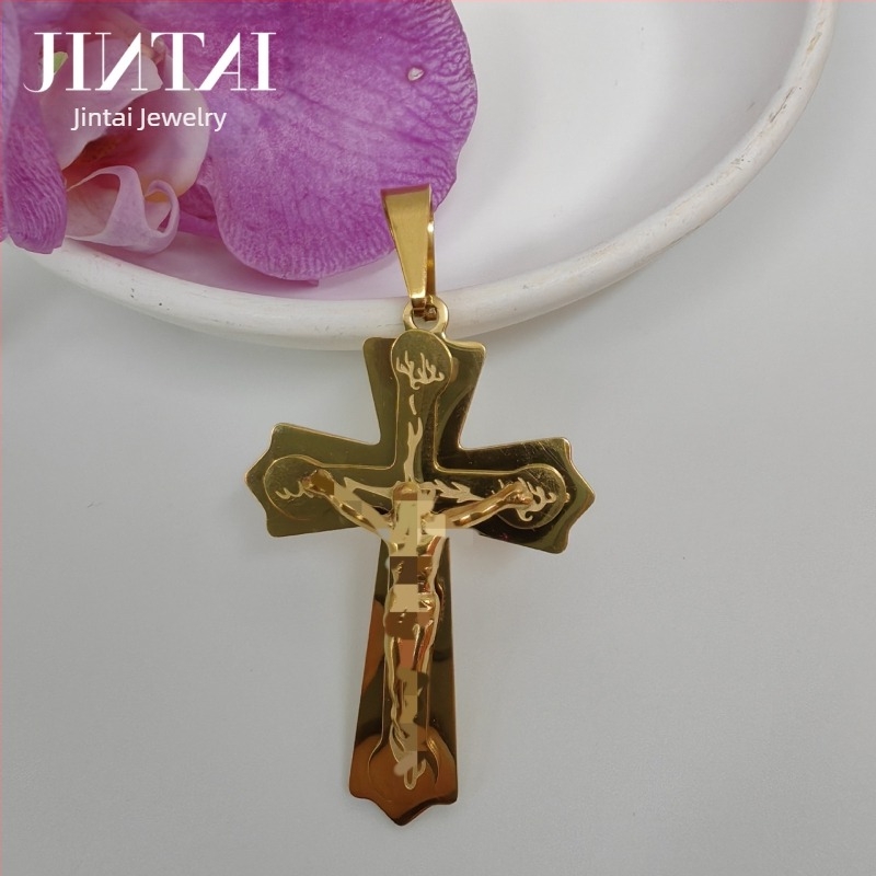 Άμεσες πωλήσεις εργοστασίων Amazon Aliexpress Ευρωπαϊκή και αμερικανική νέα μοντέρνα ανδρική κολιέ τιτανίου χάλυβα μενταγιόν από ανοξείδωτο χάλυβα