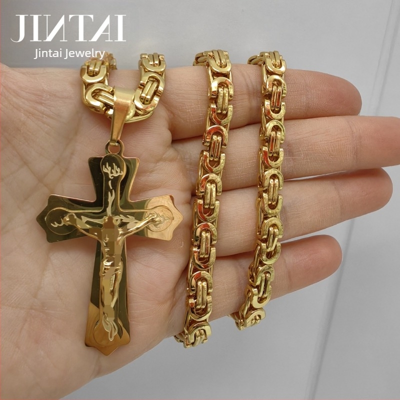 Άμεσες πωλήσεις εργοστασίων Amazon Aliexpress Ευρωπαϊκή και αμερικανική νέα μοντέρνα ανδρική κολιέ τιτανίου χάλυβα μενταγιόν από ανοξείδωτο χάλυβα