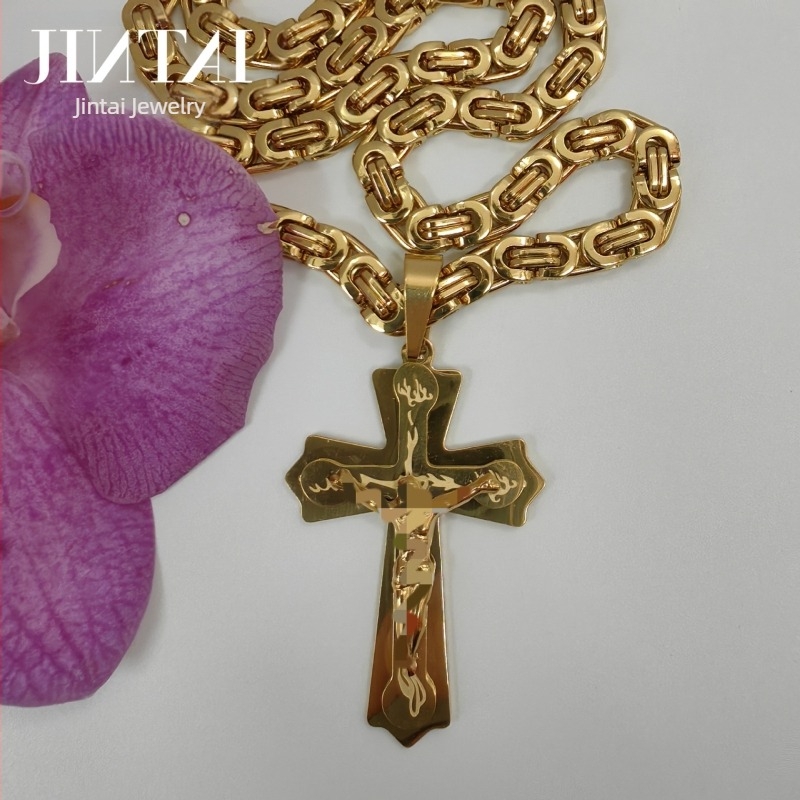 Άμεσες πωλήσεις εργοστασίων Amazon Aliexpress Ευρωπαϊκή και αμερικανική νέα μοντέρνα ανδρική κολιέ τιτανίου χάλυβα μενταγιόν από ανοξείδωτο χάλυβα