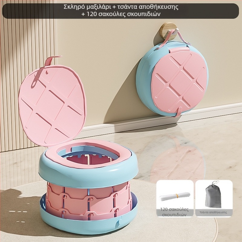 Πτυσσόμενη παιδική τουαλέτα, φορητή παιδική τουαλέτα, φορητή εξωτερική ουρητήριο, μωρουδιακή γυναικεία τουαλέτα ταξιδιού