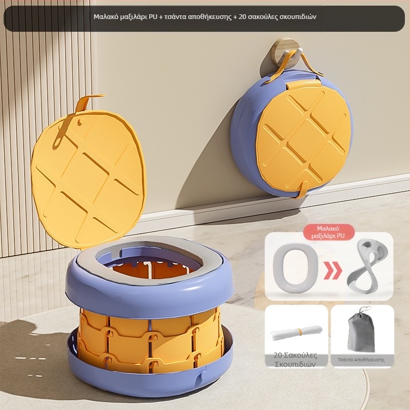 Πτυσσόμενη παιδική τουαλέτα, φορητή παιδική τουαλέτα, φορητή εξωτερική ουρητήριο, μωρουδιακή γυναικεία τουαλέτα ταξιδιού