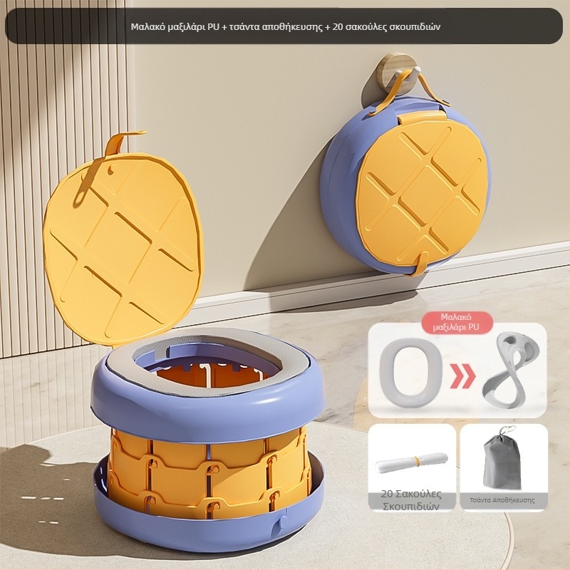 Πτυσσόμενη παιδική τουαλέτα, φορητή παιδική τουαλέτα, φορητή εξωτερική ουρητήριο, μωρουδιακή γυναικεία τουαλέτα ταξιδιού