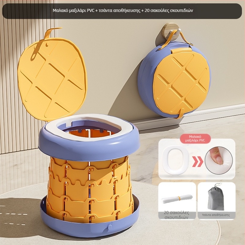Πτυσσόμενη παιδική τουαλέτα, φορητή παιδική τουαλέτα, φορητή εξωτερική ουρητήριο, μωρουδιακή γυναικεία τουαλέτα ταξιδιού