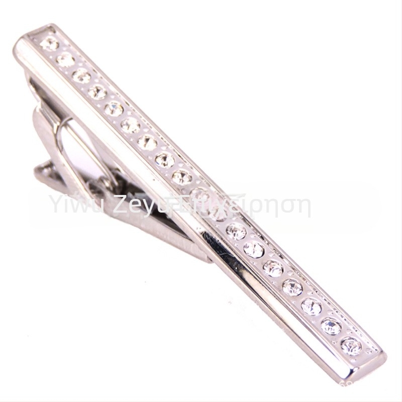 Κλιπ γραβάτας μόδας για άνδρες, κλιπ γραβάτας με κρύσταλλο, επαγγελματική τιμή προσφοράς για άνδρες