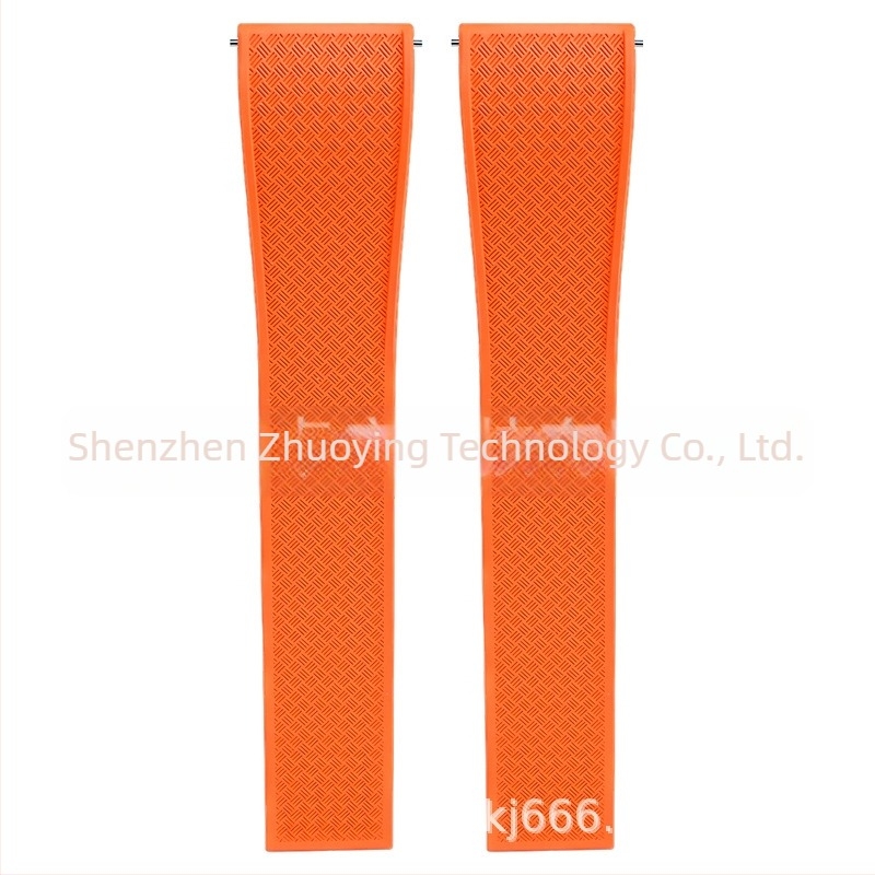 Το λουράκι ρολογιού γρήγορης απελευθέρωσης από φθοριούχο καουτσούκ είναι κατάλληλο για αξεσουάρ ρολογιών Omega Seiko Xitiecheng με διπλή αγκράφα πεταλούδας 20/22mm