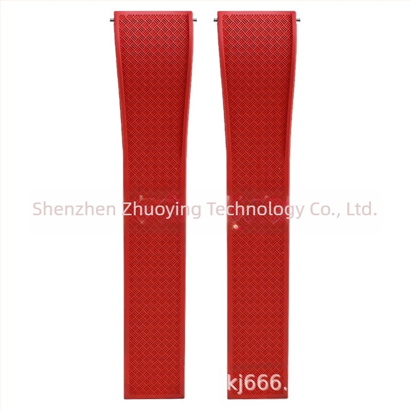 Το λουράκι ρολογιού γρήγορης απελευθέρωσης από φθοριούχο καουτσούκ είναι κατάλληλο για αξεσουάρ ρολογιών Omega Seiko Xitiecheng με διπλή αγκράφα πεταλούδας 20/22mm