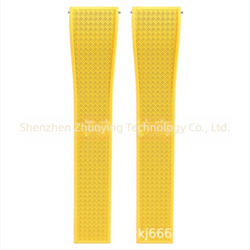 Το λουράκι ρολογιού γρήγορης απελευθέρωσης από φθοριούχο καουτσούκ είναι κατάλληλο για αξεσουάρ ρολογιών Omega Seiko Xitiecheng με διπλή αγκράφα πεταλούδας 20/22mm