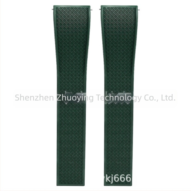 Το λουράκι ρολογιού γρήγορης απελευθέρωσης από φθοριούχο καουτσούκ είναι κατάλληλο για αξεσουάρ ρολογιών Omega Seiko Xitiecheng με διπλή αγκράφα πεταλούδας 20/22mm