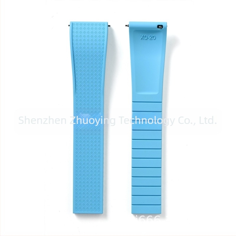 Το λουράκι ρολογιού γρήγορης απελευθέρωσης από φθοριούχο καουτσούκ είναι κατάλληλο για αξεσουάρ ρολογιών Omega Seiko Xitiecheng με διπλή αγκράφα πεταλούδας 20/22mm