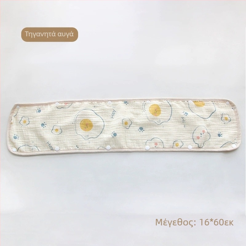 Πετσέτα σάλιου τριών τεμαχίων για καρότσι, γάντια καροτσιού, ιμάντας από βαμβακερή γάζα, πετσέτα σάλιου, αντι-δάγκωμα, μαξιλαράκι ώμου για καρότσι