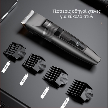 Ηλεκτρική οικιακή κουρευτική μηχανή LCD ψηφιακής οθόνης ανδρική ξυριστική μηχανή USB επαναφορτιζόμενη ηλεκτρική κουρευτική μηχανή