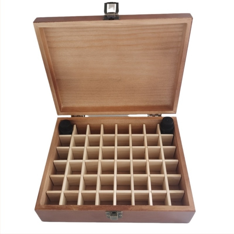 Κουτί αποθήκευσης αιθέριων ελαίων ξύλινο κουτί αιθέριων ελαίων 48 ξύλινο κουτί 5ml γυάλινο κουτί εμφιάλωσης φινιρίσματος εργοστάσιο νέων προϊόντων