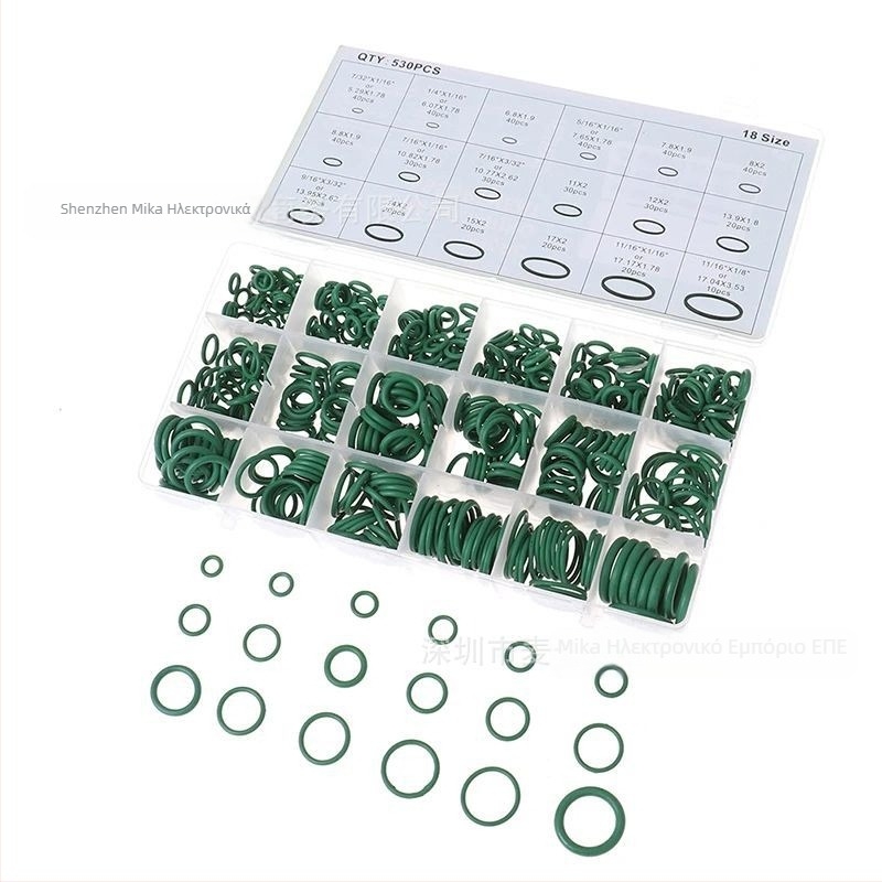 530/270PC πράσινο δακτύλιο στεγανοποίησης O-ring Ding Qing από καουτσούκ, δακτύλιος στεγανοποίησης συμπιεστή κλιματισμού αυτοκινήτου, υψηλής αντοχής σε θερμοκρασίες