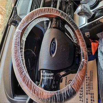 100 τεμάχια πλαστικών καλυμμάτων τιμονιού για επισκευή και συντήρηση αυτοκινήτου, καλύμματα τιμονιού μιας χρήσης για επισκευή αυτοκινήτου