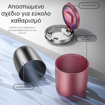 Σταχτοδοχείο αυτοκινήτου με έγχρωμο φωτισμό LED Σταχτοδοχείο αυτοκινήτου με χρυσό εσωτερικό δοχείο, ανοιχτό κάλυμμα με ένα κουμπί, σταχτοδοχείο μεγάλης χωρητικότητας