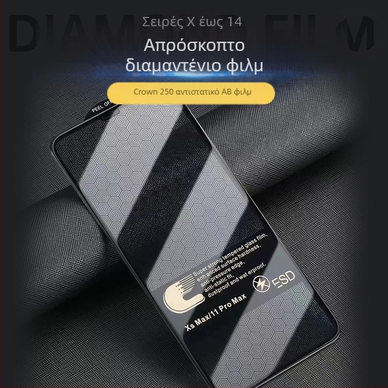 Μεμβράνη σκληρυμένης μεμβράνης αλουμινίου μεγάλου τόξου υψηλής αντοχής για Apple 16pro, μη πορώδης, ανθεκτική στη σκόνη, 13pro, αντι-πιεστική μεμβράνη Edge 14 King Kong για κινητά τηλέφωνα