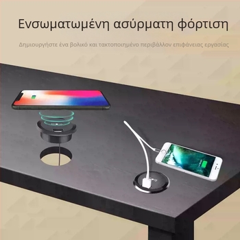 Αποκλειστικός διασυνοριακός ασύρματος φορτιστής USB με ενσωματωμένο βιδωτό καπάκι για έξυπνο σπίτι, προαιρετικός 5W/10W/15W