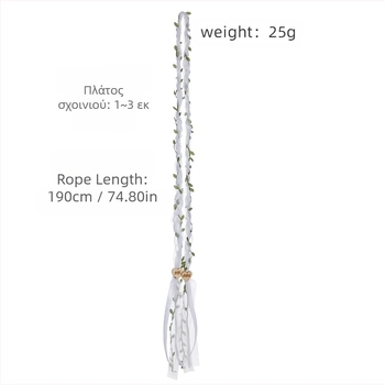 Κρεμαστό σχοινί γάμου με λάσο, Lazos para Boda, παραδοσιακό κέλτικο σχέδιο, εξοχικό γάμο