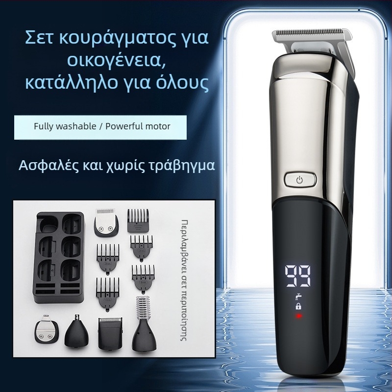 Kemei Lk-900 Νέα Ψηφιακή Κουρευτική Μηχανή Υψηλής Ευκρίνειας, Σετ Ξυρίσματος και Κομμωτηρίου, Ισχυρή Ηλεκτρική Κουρευτική Μηχανή Κουρευτικής Μηχανής