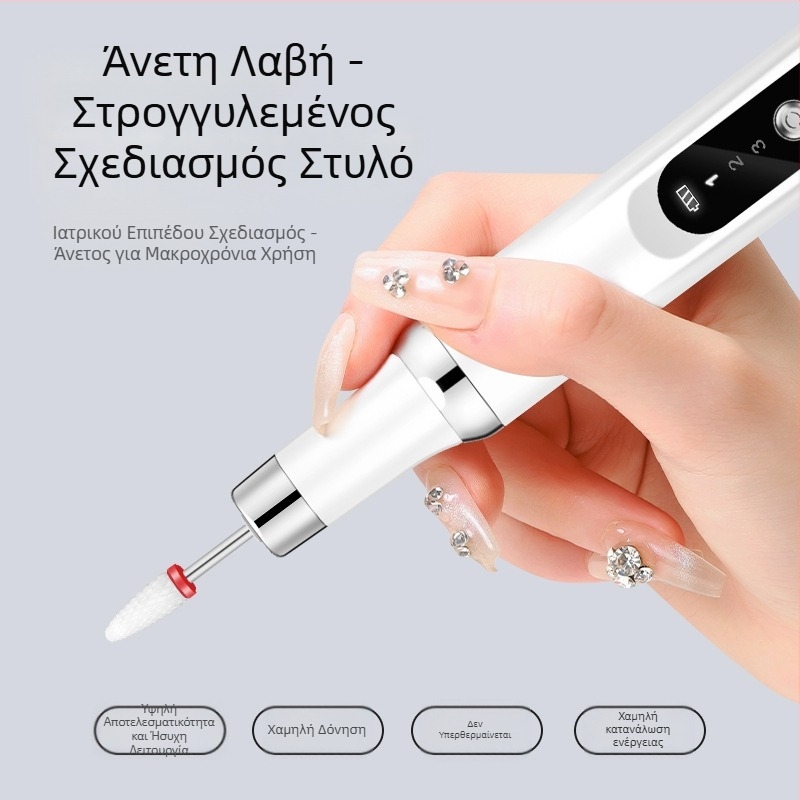 Ηλεκτρικό τριβείο νυχιών μίνι φορητό γραπτό τεστ νυχιών φόρτισης εργαλείου τριβείου νυχιών εργοστάσιο χονδρικής