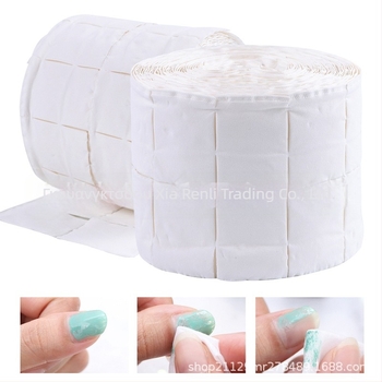 Πετσέτα αφαίρεσης νυχιών για διασυνοριακή χρήση, πετσέτα αφαίρεσης νυχιών που σκίζεται, χαρτί καθαρισμού για αφαίρεση νυχιών από βαμβάκι, 500 τεμάχια χαρτί πετσέτας σε ρολό