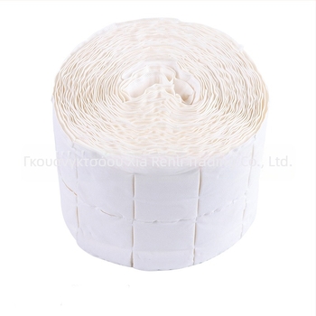 Πετσέτα αφαίρεσης νυχιών για διασυνοριακή χρήση, πετσέτα αφαίρεσης νυχιών που σκίζεται, χαρτί καθαρισμού για αφαίρεση νυχιών από βαμβάκι, 500 τεμάχια χαρτί πετσέτας σε ρολό