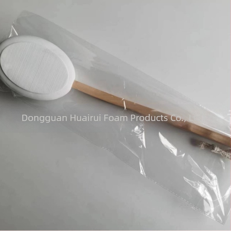 Κεφαλή βούρτσας από μαλλί EVA με ξύλινη λαβή, βούρτσα μπάνιου αφρού, εφαρμογέας λοσιόν, ξύλινη βούρτσα μπάνιου σε απόθεμα