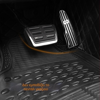 Πατάκι αυτοκινήτου διασυνοριακό αδιάβροχο αντιολισθητικό πατάκι αυτοκινήτου με πάχος PVC, σετ 4 τεμαχίων, πατάκι αυτοκινήτου TPE γενικής χρήσης, τεσσάρων εποχών