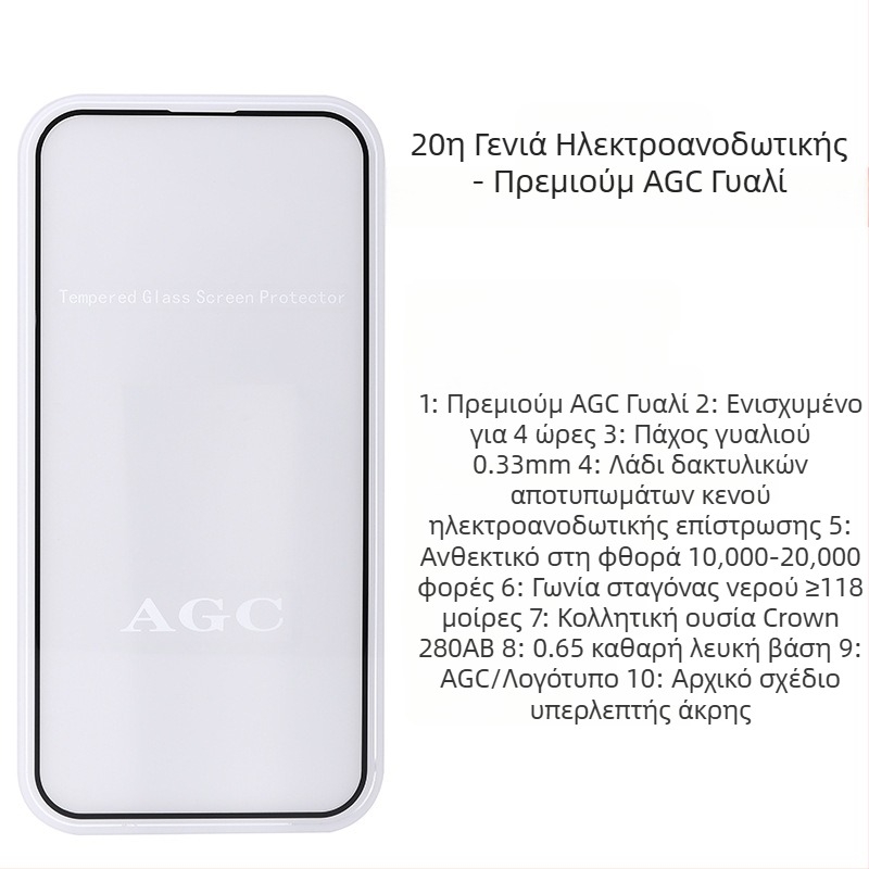 Υψηλής ποιότητας επιμεταλλωμένη μεμβράνη σκληρυμένου γυαλιού Apple 17/16/15/14 Xun 13Promax Προστατευτική μεμβράνη οθόνης τηλεφώνου 12/11 Xr