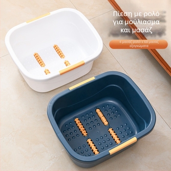 Κουβάς ποδόλουτρου ειδικός κουβάς για ποδόλουτρο πάνω από ποδόλουτρο μοσχαριού, μονωτικός κουβάς ποδόλουτρου για μασάζ με καπάκι από πλαστικό πάχος