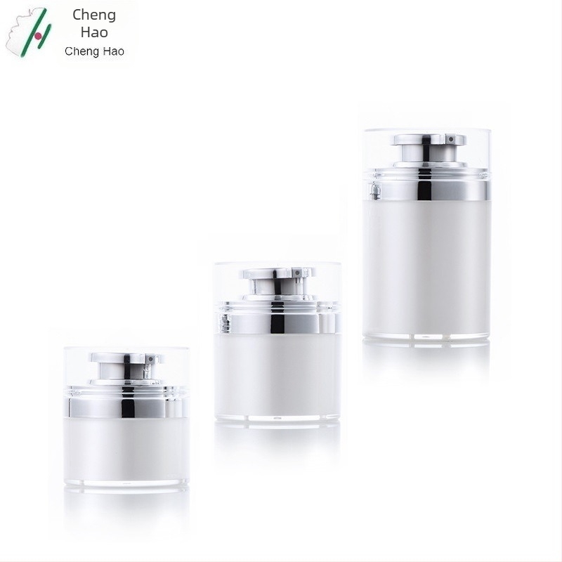 Μπουκάλι κρέμας κενού Spot 30G χρυσό, μπουκάλι πρέσας 50G σε λευκό χρώμα μαργαριταρένιο, μπουκάλι κρέμας 100G ακρυλικό