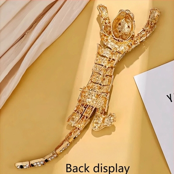 Ευρωπαϊκές και Αμερικανικές Εκρήξεις Καρφίτσα Τίγρης Over-the-shoulder Γυναικεία Καρφίτσα Heavy Industry Fashion Με Διαμάντια Επικαλυμμένο με Αξεσουάρ Πουλόβερ σε Αξεσουάρ