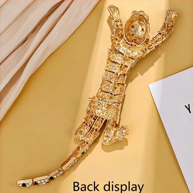 Ευρωπαϊκές και Αμερικανικές Εκρήξεις Καρφίτσα Τίγρης Over-the-shoulder Γυναικεία Καρφίτσα Heavy Industry Fashion Με Διαμάντια Επικαλυμμένο με Αξεσουάρ Πουλόβερ σε Αξεσουάρ