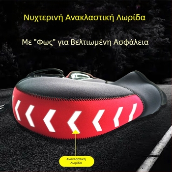 Κάλυμμα λαβής μοτοσικλέτας από χειμερινό παχύ υλικό κατάδυσης, αντιανεμικό κάλυμμα λαβής, ζεστά γάντια μοτοσικλέτας, κάλυμμα λαβής οδήγησης
