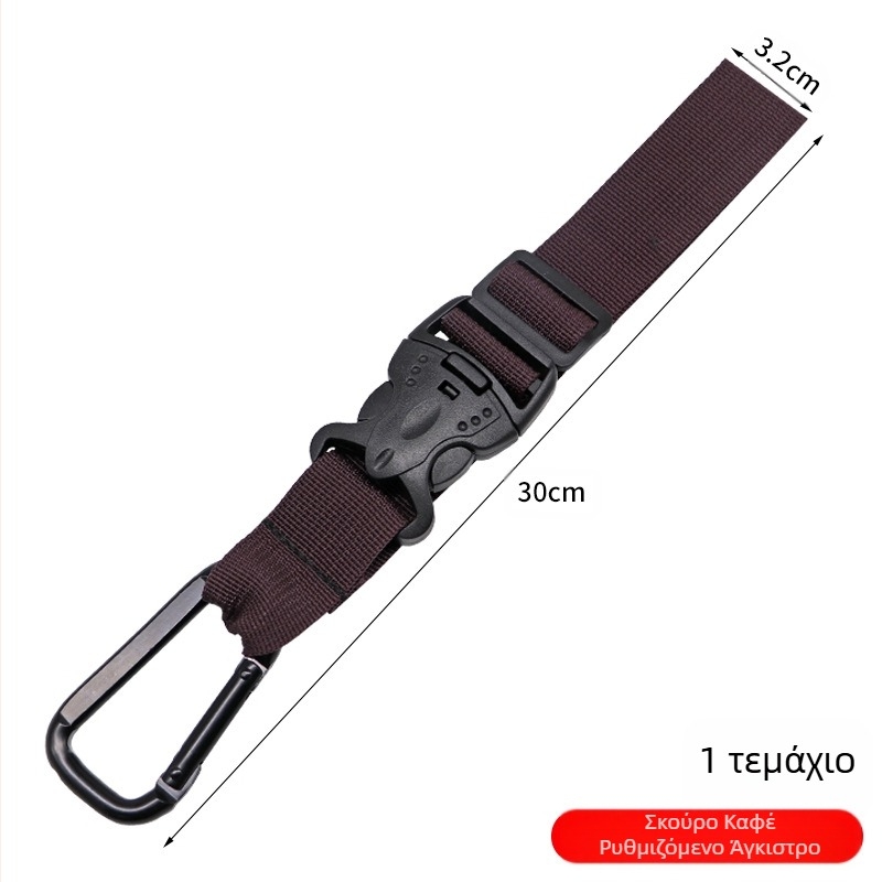 Σακίδιο πλάτης ζώνης γρήγορης κρεμαστής αγκράφα για εξωτερικό μπουκάλι νερού, αγκράφα για ταξίδια, ορειβασία, κρεμαστό γάντζο, μπουκάλι μεταλλικού νερού, κορδόνι, αγκράφα νερού