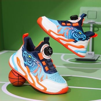 Μοντέρνα παπούτσια τρεξίματος για αγόρια 2025, αναπνεύσιμα, αντιολισθητικά, ανθεκτικά στη φθορά, παιδικά παπούτσια μπάσκετ για μεσαίους και μεγάλους.