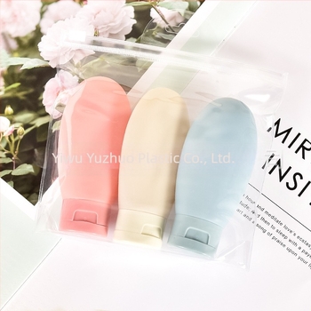 Μπουκάλι ταξιδιού με ανεστραμμένη φιάλη, έγχρωμο, άδειο μπουκάλι με χύτευση με εμφύσηση, μαλακό πλαστικό, γαλάκτωμα 60 ml, εμφιάλωση ταξιδιού με γαλάκτωμα