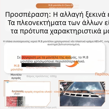 Κατάλληλο για Mercedes-Benz B-Class W245 Πλάκα συσσώρευσης νερού Παλιό μοντέλο εξόδου αέρα καπό 1698300275/0375 1698360018m