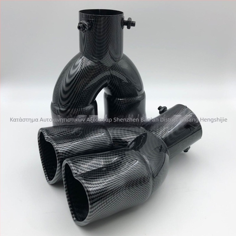 Κατασκευαστές πηγής αυτοκινήτου τροποποιημένος διπλός σωλήνας εξάτμισης σιγαστήρας αγάπης ουρά λαιμό καρδιά 63 χιλιοστά διασυνοριακές εκρήξεις σωλήνας ουράς