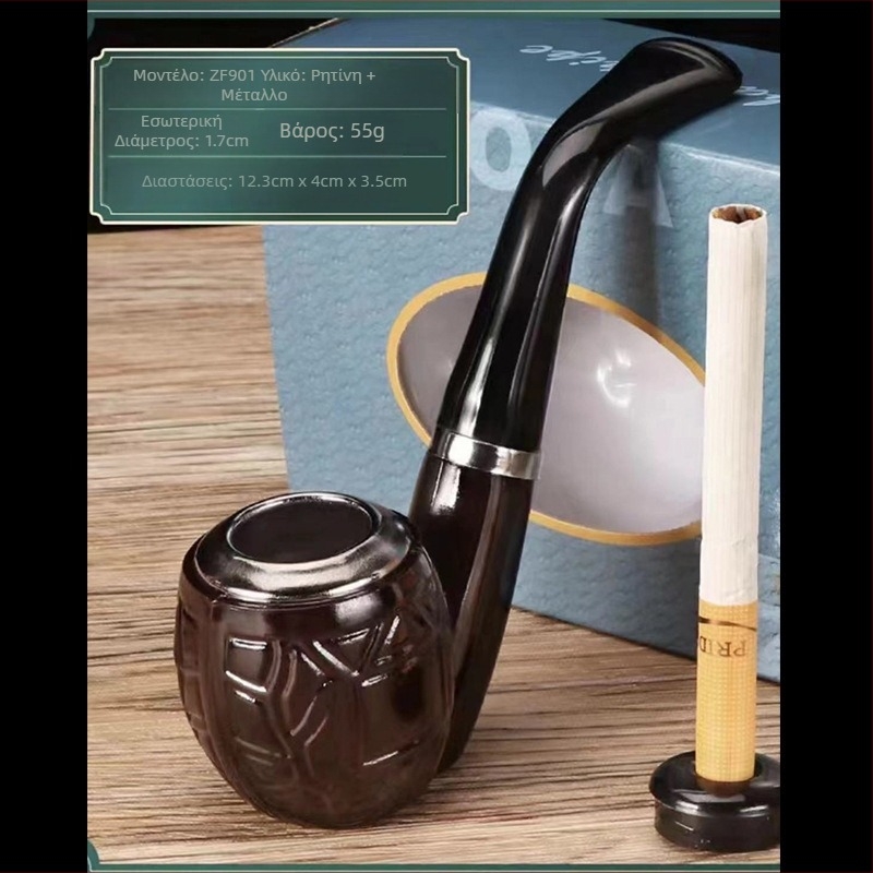 Πίπα ρητίνης, παλαιού τύπου, σιδερένια κατσαρόλα, στρογγυλή βάση, τριμμένος καπνός, διπλής χρήσης, αφαιρούμενο και πλενόμενο φίλτρο κυκλοφορίας, εισαγωγικού επιπέδου, παραδοσιακή πίπα