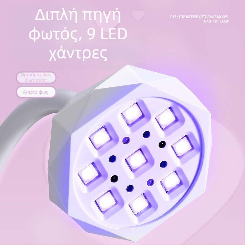 Έξυπνος αισθητήρας λαμπτήρα Lotus για νύχια με αποθήκευση ενέργειας για επιτραπέζια χρήση με λάμπα UV σκλήρυνσης οθόνης, λάμπα ψησίματος νυχιών ταχείας ξήρανσης