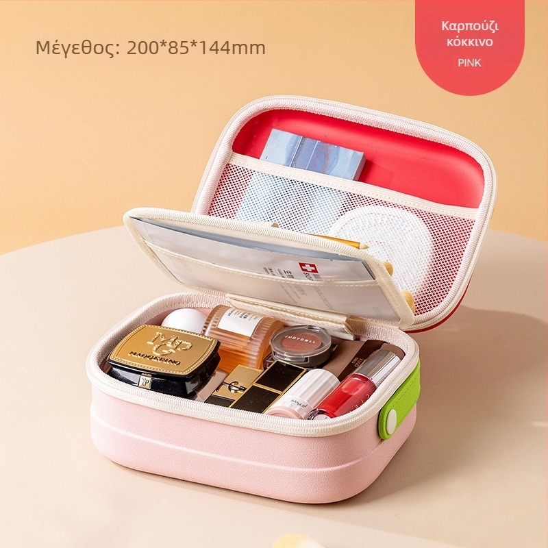 Φορητή τσάντα καλλυντικών, τσάντα αποθήκευσης καλλυντικών μεγάλης χωρητικότητας με διαχωριστικά, αδιάβροχη και ανθεκτική στην πίεση φορητή τσάντα καλλυντικών, τσάντα καλλυντικών ταξιδιού