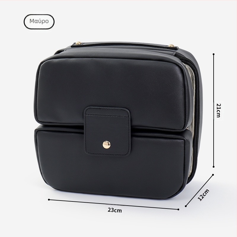 Νέα φορητή αδιάβροχη τσάντα μακιγιάζ για γυναίκες, τσάντα αποθήκευσης μακιγιάζ, πτυσσόμενη, μεγάλης χωρητικότητας, τσάντα πινέλου μακιγιάζ για τοποθέτηση σε χωρίσματα