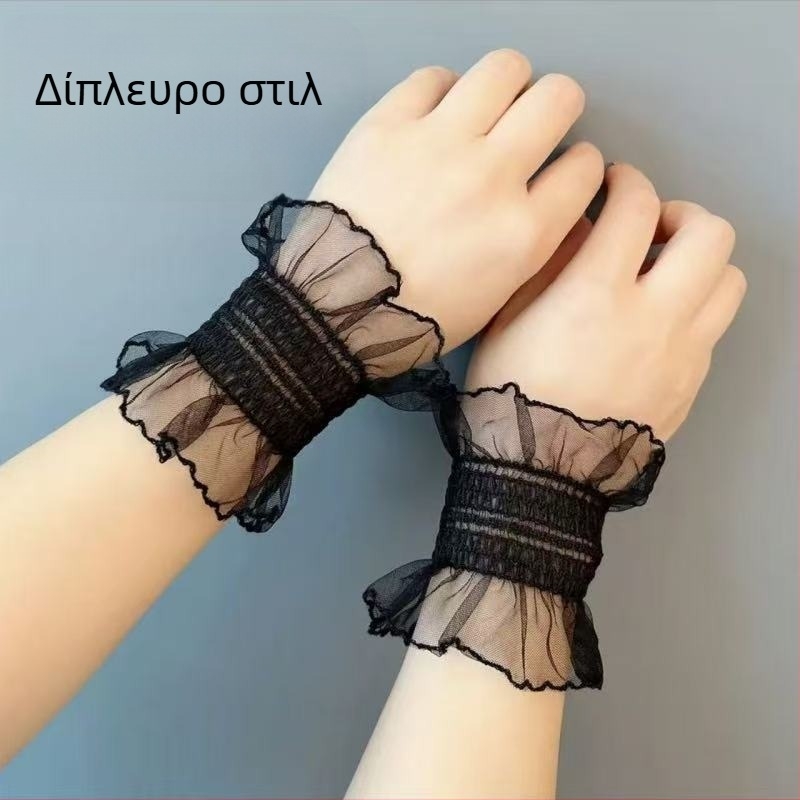 Μανίκια καρπού από δαντέλα, μανίκια χεριών που μπλοκάρουν το φως, διακόσμηση χεριών για λήψη φωτογραφιών από δαντέλα με νεράιδα καρπού Jk για σύντομη λήψη βίντεο