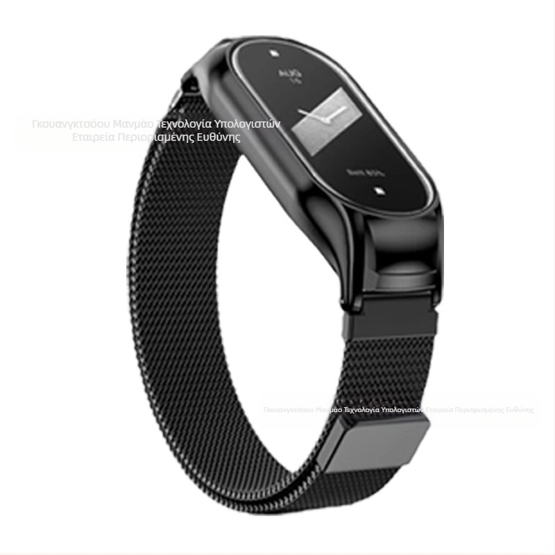 Κατάλληλο για Xiaomi Mi Band 10/9, Xiaomi Mi Band 8, Λουράκι Ρολογιού, Xiaomi Mi Band 567, Μεταλλικό Βραχιόλι, Μαγνητική Ατραξιόν Μιλάνου