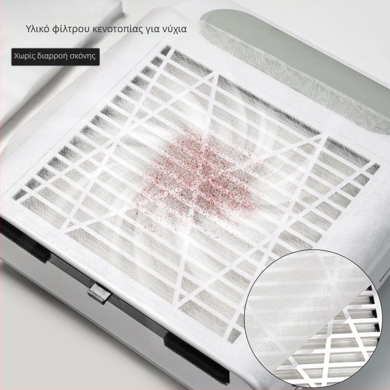 Διασυνοριακό καθαριστικό νυχιών, φίλτρο πανιού, σκόνη, μίας χρήσης μη υφασμένο χαρτί φίλτρου, σκεύη καταστήματος νυχιών