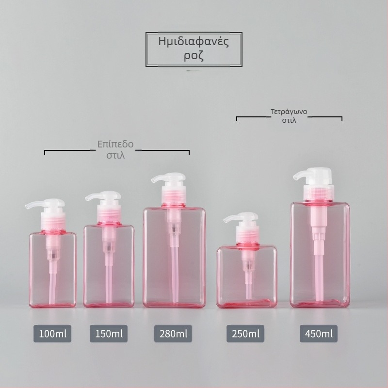 petg 100ml 250 τετράγωνο μπουκάλι λοσιόν προϊόντα περιποίησης δέρματος μπουκάλι αφρόλουτρου μπουκάλι σαμπουάν λοσιόν ταξίδια υπο-εμφιάλωση